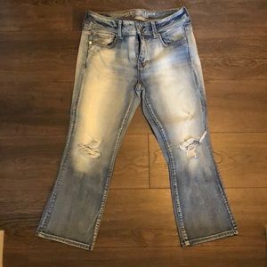 American Eagle Kick Crop jeans